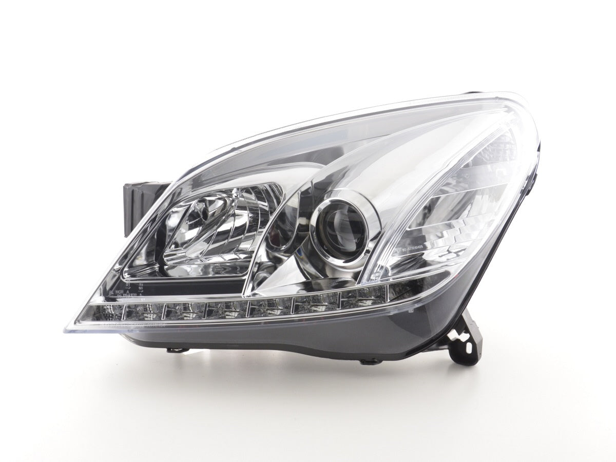 Scheinwerfer Set Daylight LED Tagfahrlicht Opel Astra H 04-09 chrom Scheinwerfer Set Daylight LED Tagfahrlicht Opel Astra H 04-09 chrom
